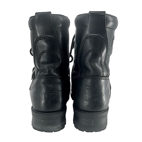 Harley Davidson Faded Glory Women's Motorcycle Black Leather Biker Boots Size 7 - Picture 8 of 16